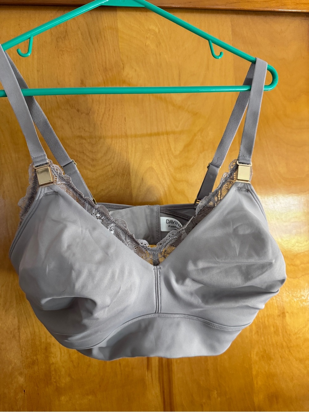 Nursing/Pumping Bra with Soft Lace-Trim Wireless Davin & Adley